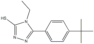 5-(4-tert-butylphenyl)-4-ethyl-4H-1,2,4-triazol-3-yl hydrosulfide Struktur