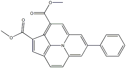 dimethyl 8-phenylcyclopenta[ij]pyrido[2,1,6-de]quinolizine-4,5-dicarboxylate Struktur