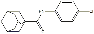 N-(4-chlorophenyl)-1-adamantanecarboxamide Struktur