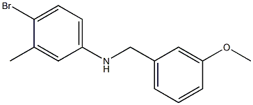 4-bromo-N-(3-methoxybenzyl)-3-methylaniline Struktur