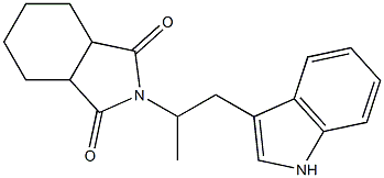 2-[2-(1H-indol-3-yl)-1-methylethyl]hexahydro-1H-isoindole-1,3(2H)-dione Struktur