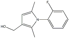 [1-(2-fluorophenyl)-2,5-dimethyl-1H-pyrrol-3-yl]methanol Struktur