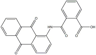 2-{[(9,10-dioxo-9,10-dihydro-1-anthracenyl)amino]carbonyl}benzoic acid Struktur