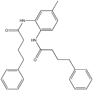 N-{4-methyl-2-[(4-phenylbutanoyl)amino]phenyl}-4-phenylbutanamide Struktur