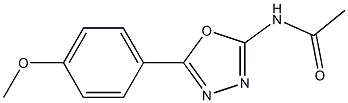 N-[5-(4-methoxyphenyl)-1,3,4-oxadiazol-2-yl]acetamide Struktur