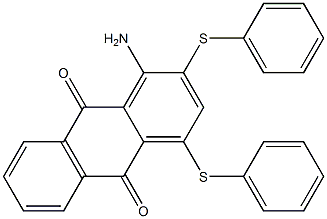 1-amino-2,4-bis(phenylsulfanyl)anthra-9,10-quinone Struktur