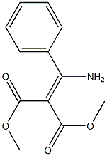 dimethyl 2-[amino(phenyl)methylene]malonate Struktur