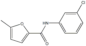 N-(3-chlorophenyl)-5-methyl-2-furamide Struktur