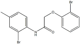 N-(2-bromo-4-methylphenyl)-2-(2-bromophenoxy)acetamide Struktur