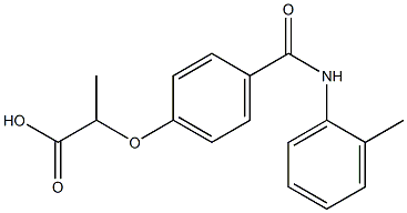 2-[4-(2-toluidinocarbonyl)phenoxy]propanoic acid Struktur