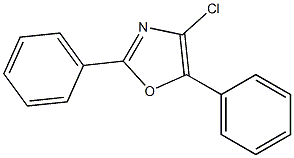 4-chloro-2,5-diphenyl-1,3-oxazole Struktur