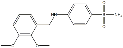 4-[(2,3-dimethoxybenzyl)amino]benzenesulfonamide Struktur