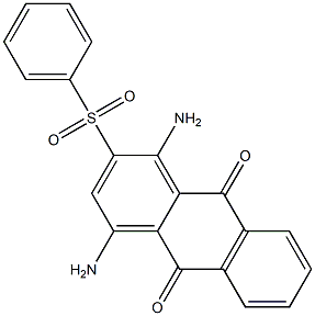 1,4-diamino-2-(phenylsulfonyl)anthra-9,10-quinone Struktur