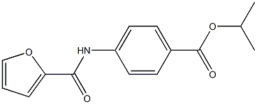 isopropyl 4-(2-furoylamino)benzoate Struktur