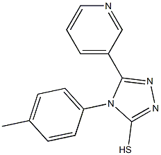 4-(4-methylphenyl)-5-(3-pyridinyl)-4H-1,2,4-triazole-3-thiol Struktur