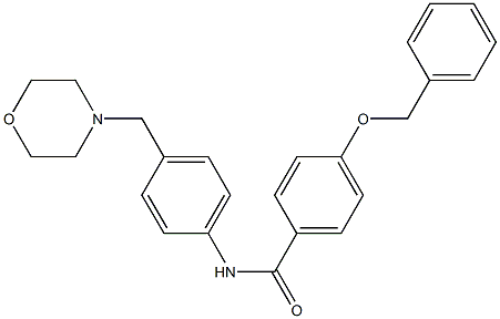 4-(benzyloxy)-N-[4-(4-morpholinylmethyl)phenyl]benzamide Struktur