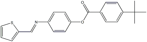 4-[(2-thienylmethylene)amino]phenyl 4-tert-butylbenzoate Struktur