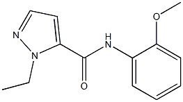 1-ethyl-N-(2-methoxyphenyl)-1H-pyrazole-5-carboxamide Struktur