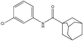 N-(3-chlorophenyl)-1-adamantanecarboxamide Struktur