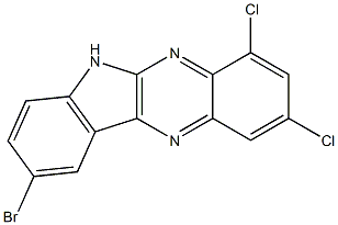 9-bromo-2,4-dichloro-6H-indolo[2,3-b]quinoxaline Struktur