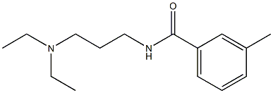 N-[3-(diethylamino)propyl]-3-methylbenzamide Struktur