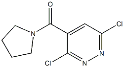 3,6-dichloro-4-(1-pyrrolidinylcarbonyl)pyridazine Struktur