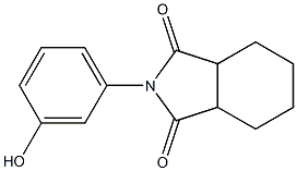 2-(3-hydroxyphenyl)hexahydro-1H-isoindole-1,3(2H)-dione Struktur