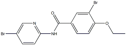 3-bromo-N-(5-bromo-2-pyridinyl)-4-ethoxybenzamide Struktur