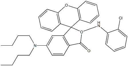 2-(2'-Chloroanilino)-6-dibutylaminofluorane Struktur