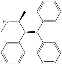 (1S,2S)-N,1-Dimethyl-2-(diphenylphosphino)-2-phenylethylamine Struktur