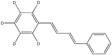 trans/trans-1-Phenyl-d5-4-phenyl-1,3-butadiene Struktur