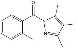 (2-methylphenyl)(3,4,5-trimethyl-1H-pyrazol-1-yl)methanone Struktur