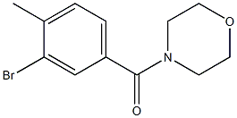 (3-bromo-4-methylphenyl)(4-morpholinyl)methanone Struktur