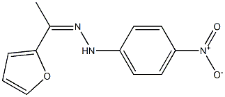 1-(2-furyl)-1-ethanone N-(4-nitrophenyl)hydrazone Struktur