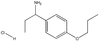 1-(4-propoxyphenyl)-1-propanamine hydrochloride Struktur