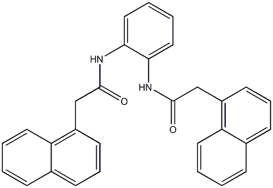 2-(1-naphthyl)-N-(2-{[2-(1-naphthyl)acetyl]amino}phenyl)acetamide Struktur