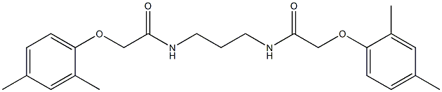 2-(2,4-dimethylphenoxy)-N-(3-{[2-(2,4-dimethylphenoxy)acetyl]amino}propyl)acetamide Struktur