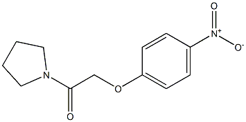 2-(4-nitrophenoxy)-1-(1-pyrrolidinyl)-1-ethanone Struktur