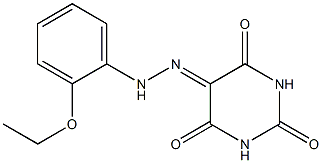 2,4,5,6(1H,3H)-pyrimidinetetrone 5-[N-(2-ethoxyphenyl)hydrazone] Struktur