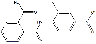 2-[(2-methyl-4-nitroanilino)carbonyl]benzoic acid Struktur