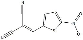 2-[(5-nitro-2-thienyl)methylene]malononitrile Struktur