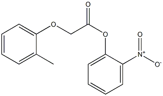 2-nitrophenyl 2-(2-methylphenoxy)acetate Struktur