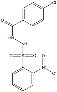 N'-(4-chlorobenzoyl)-2-nitrobenzenesulfonohydrazide Struktur