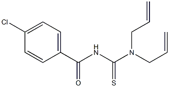 N,N-diallyl-N'-(4-chlorobenzoyl)thiourea Struktur