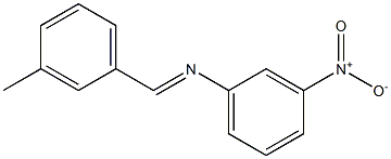 N-[(E)-(3-methylphenyl)methylidene]-N-(3-nitrophenyl)amine Struktur