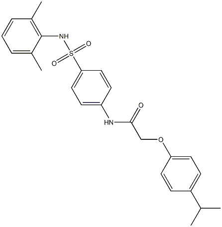 N-{4-[(2,6-dimethylanilino)sulfonyl]phenyl}-2-(4-isopropylphenoxy)acetamide Struktur