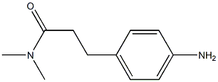 3-(4-aminophenyl)-N,N-dimethylpropanamide Struktur