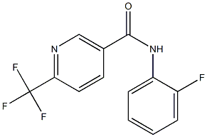 N-(2-fluorophenyl)-6-(trifluoromethyl)nicotinamide Struktur