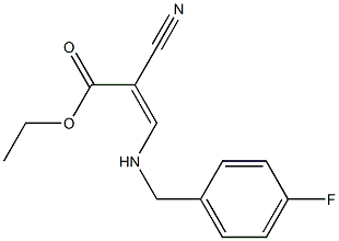 ethyl (Z)-2-cyano-3-[(4-fluorobenzyl)amino]-2-propenoate Struktur