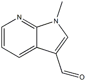 1-methyl-1H-pyrrolo[2,3-b]pyridine-3-carbaldehyde Struktur